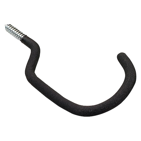 Crawford Crawford 8.5 in. L Vinyl Coated Black Steel Medium Super Bicycle Hook 75 lb. cap. 1 pk SH18-25